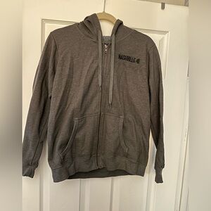 Gray Zip-Up Hoodie from Nashville Season 4 Size M